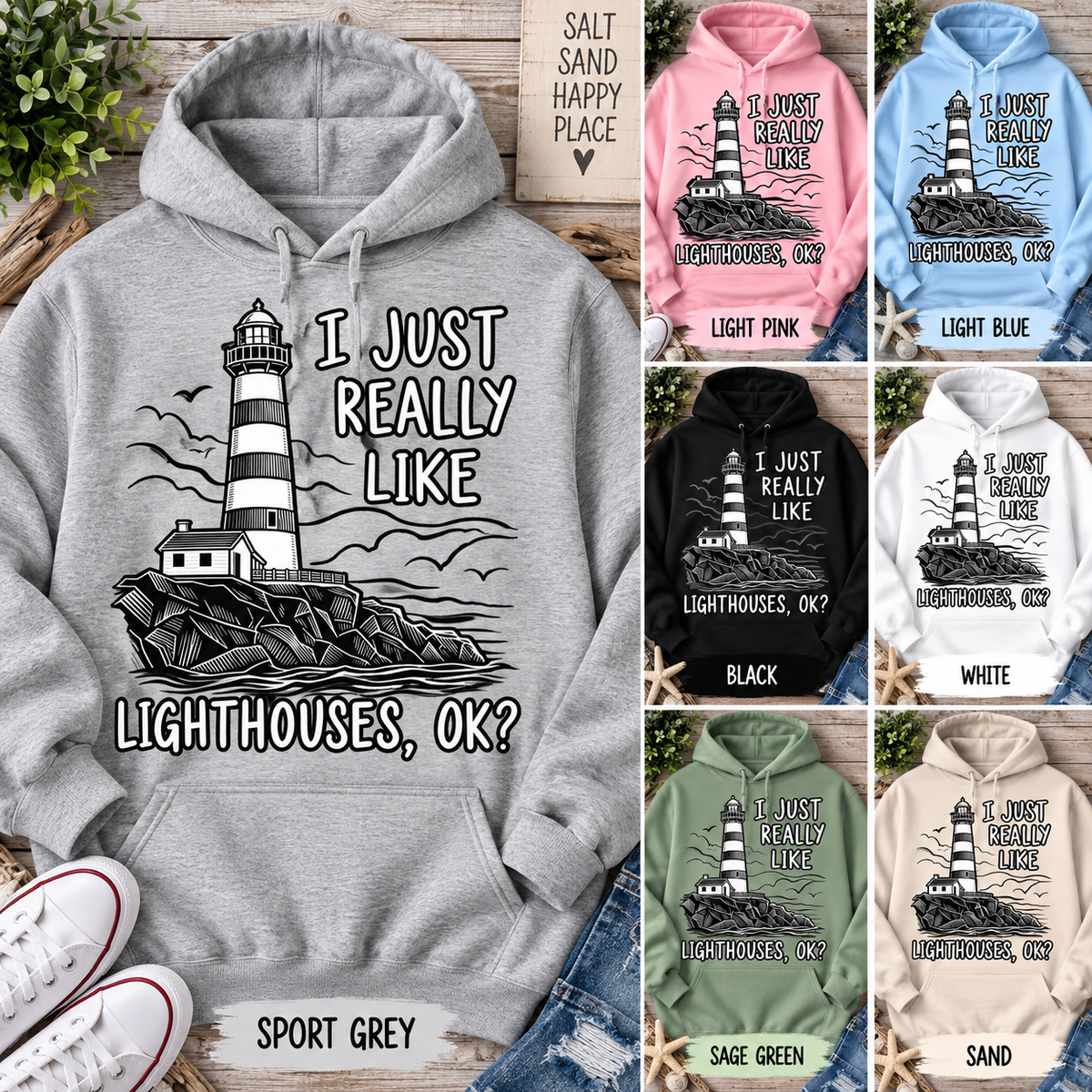 Light Houses Hoodies