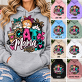 Cat Mama Leopard & Bow Hoodie