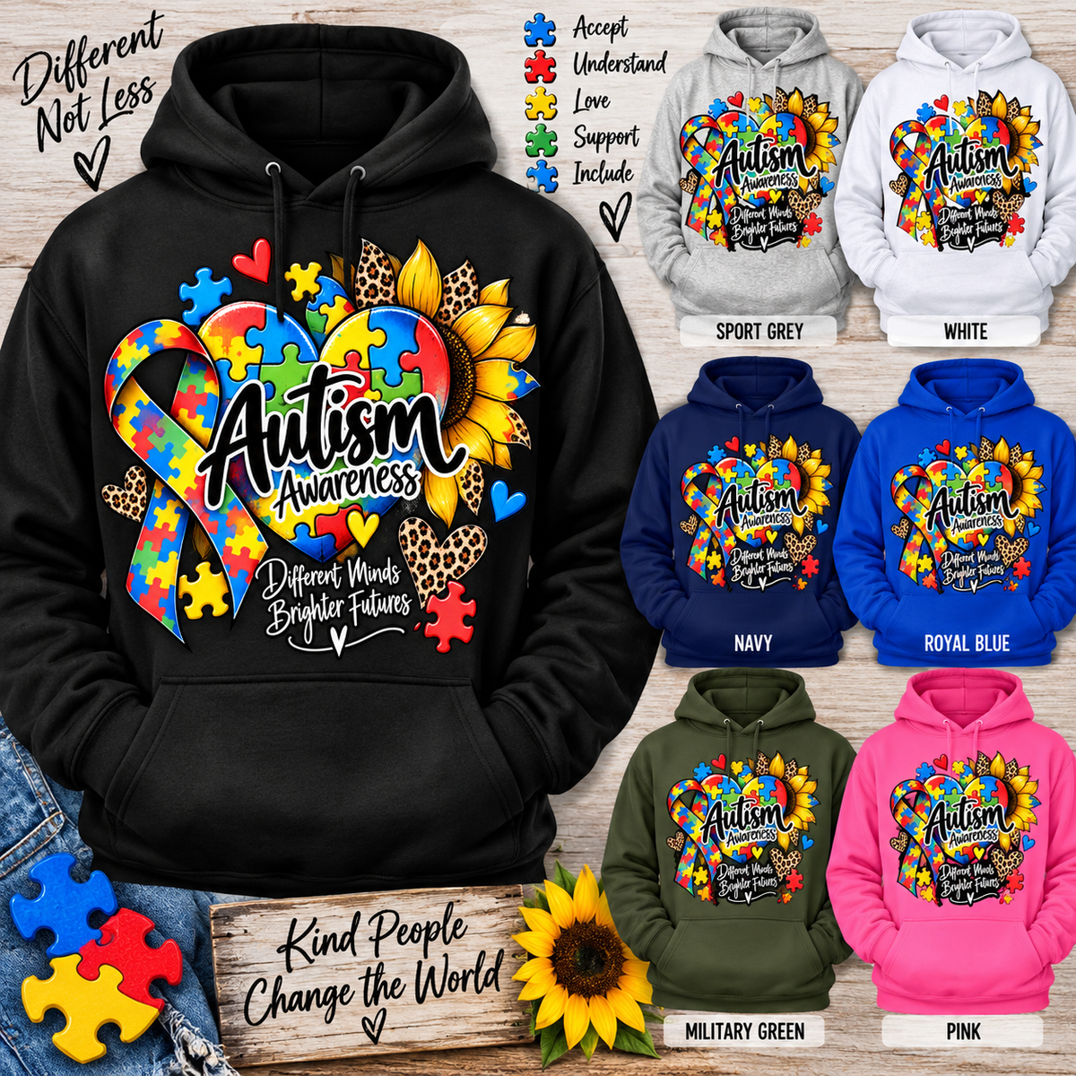 Different Minds, Brighter Futures Hoodie