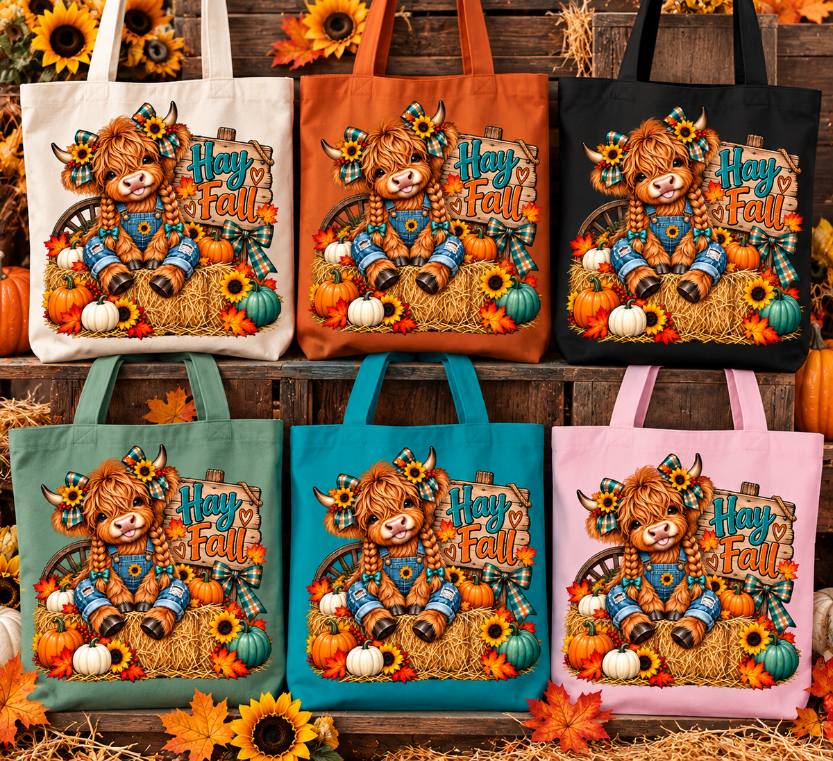 Highland Cow Fall Bag
