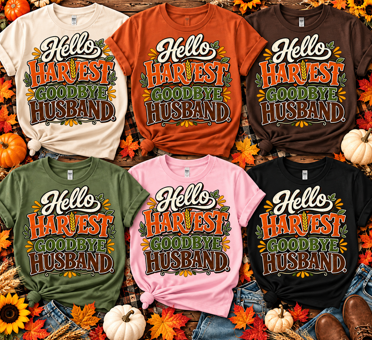 Hello Harvest Goodbye Husband T-Shirt