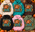 Faith Highland Cow Hoodie