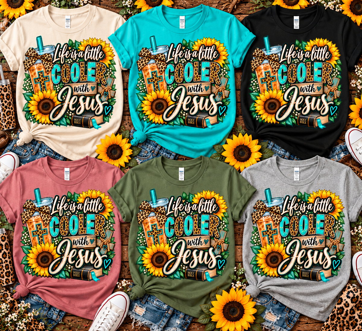 Life Is a Little Cooler with Jesus T-Shirt