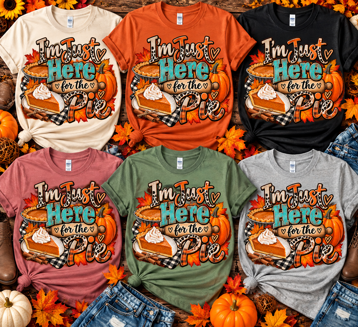 I'm Just Here for the Pie T-Shirt