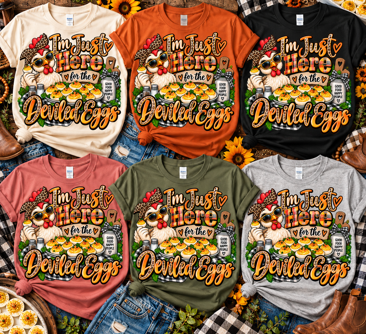I'm Just Here for the Deviled Eggs T-Shirt