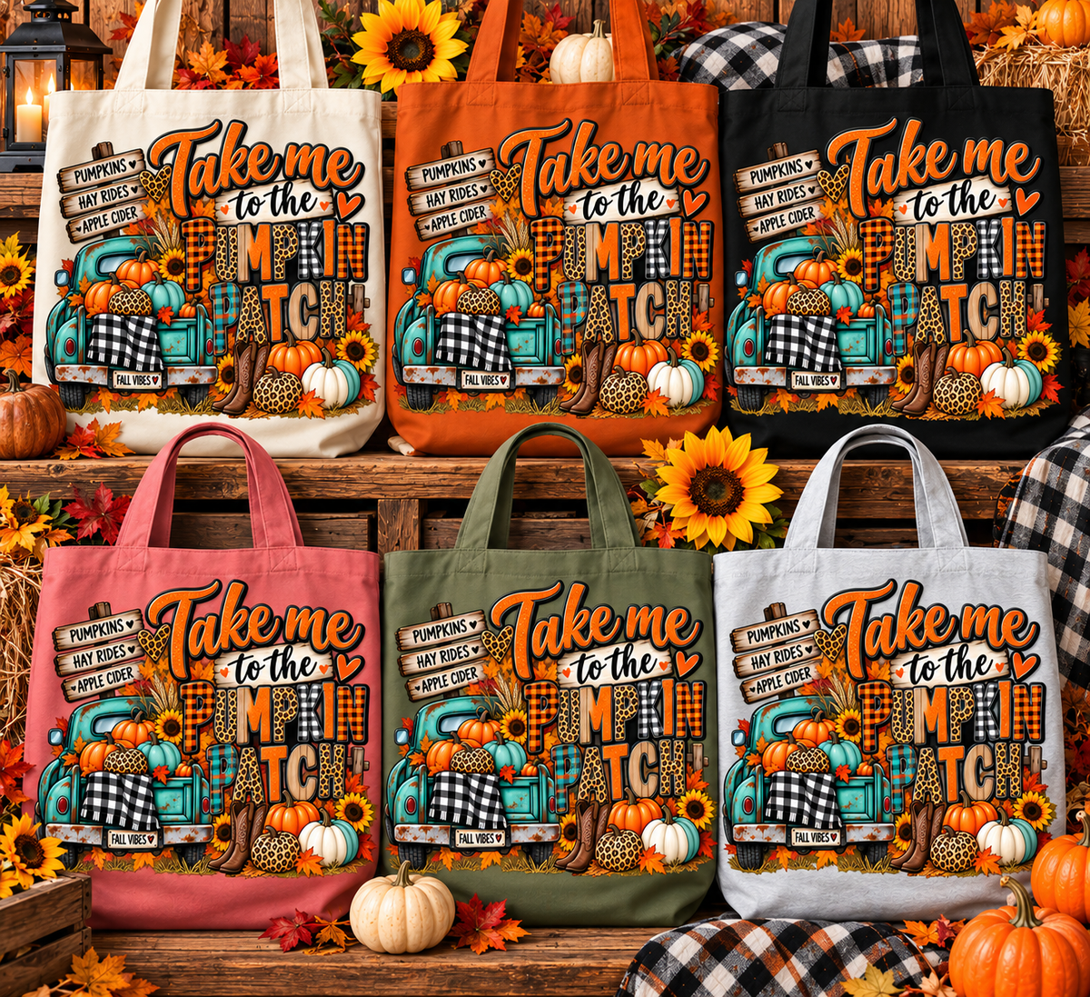 Take Me to the Pumpkin Patch Tote Bag