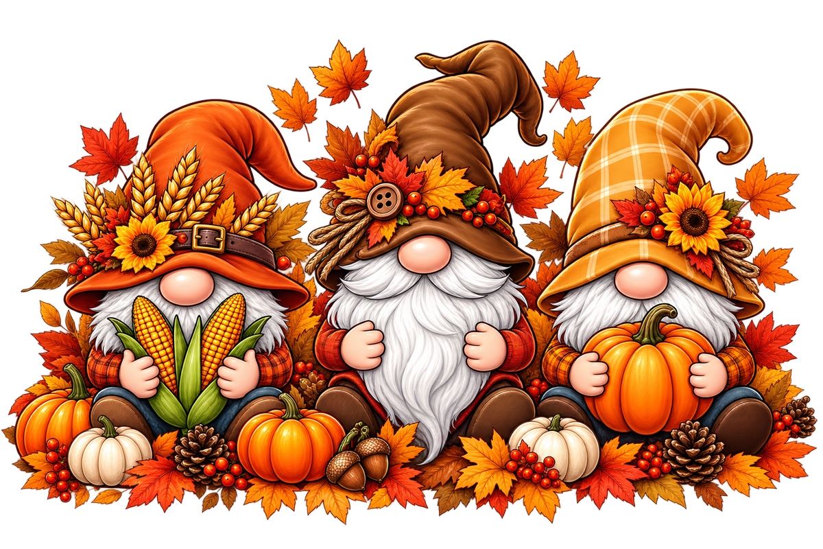 Fall Gnome Trio T-Shirt