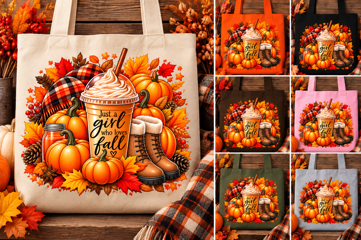 Just a Girl Who Loves Fall Tote Bag