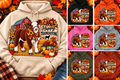 Happy Thanksgiving Show Cattle Hoodie