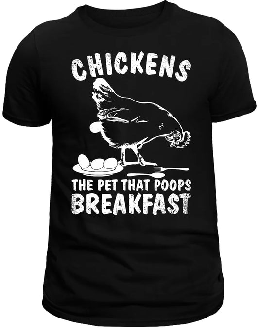 Chickens Poop Breakfast