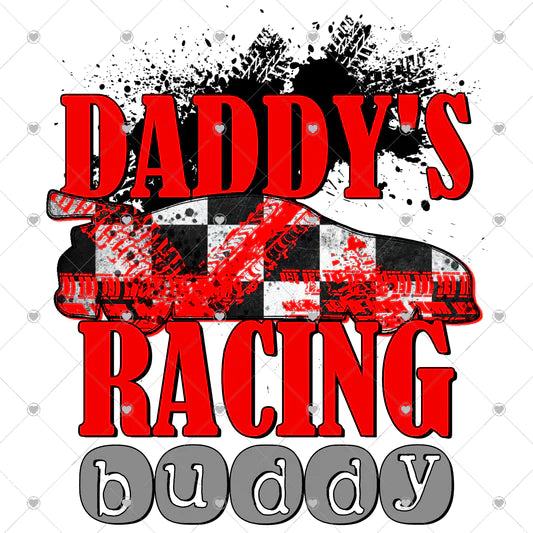 Daddy's Racing Buddy Red T Shirt