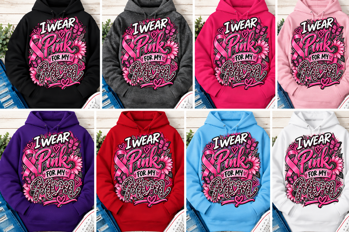 Pink for My Mom 💗 Hoodie