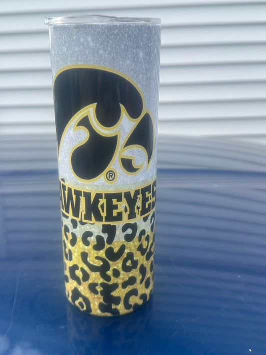 Hawkeye Glitter Tumbler