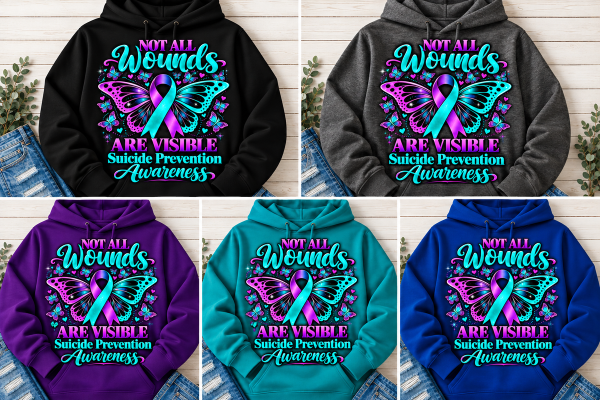 Not All Wounds Are Visible 💜 Hoodie