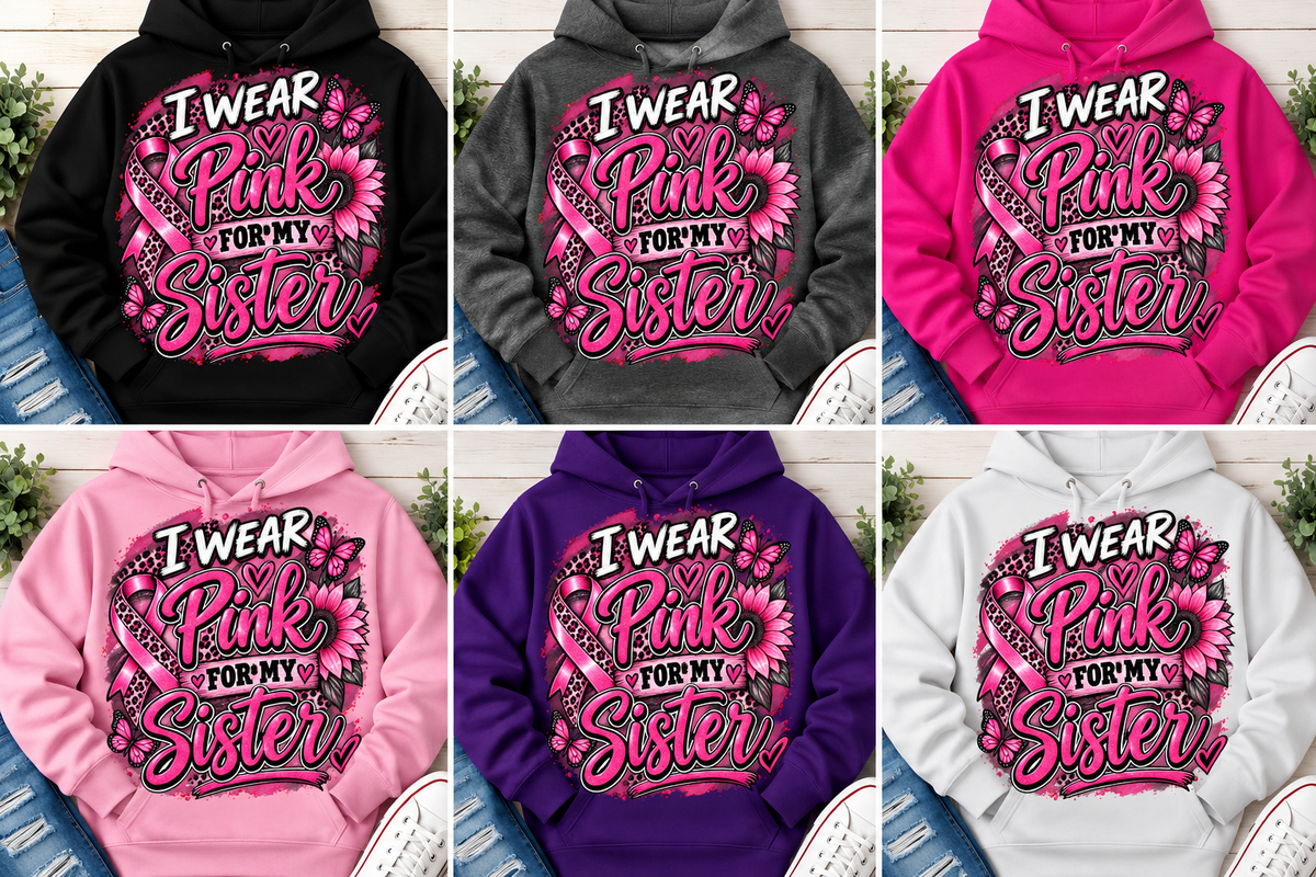 Pink for My Sister 💗 Hoodie