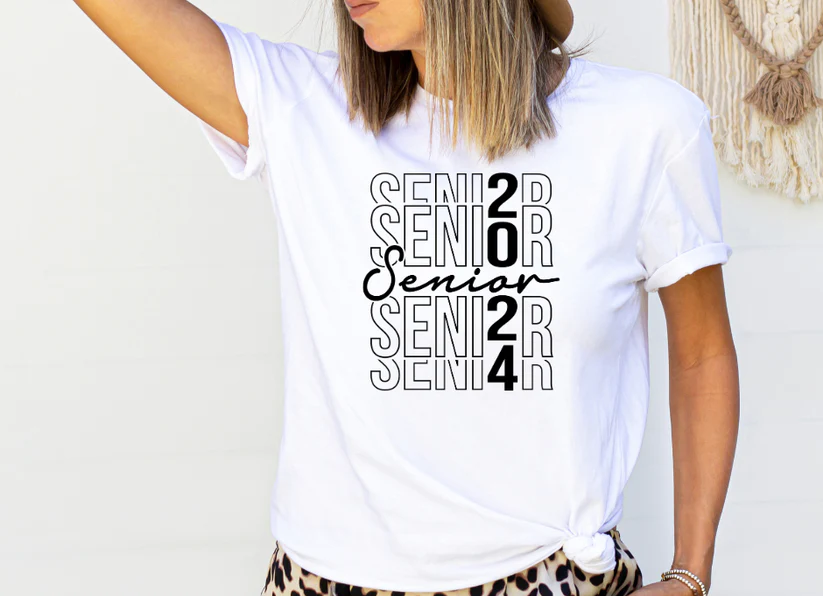 Senior 2024 Stacked T Shirt